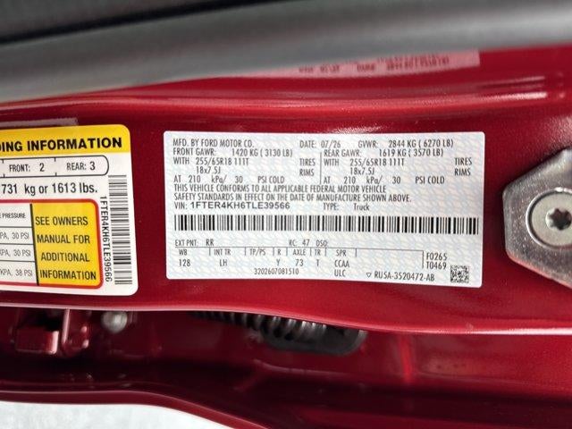 2026 Ford Ranger LARIAT 4WD SuperCrew 5' Box