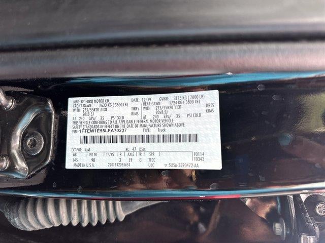 2020 Ford F-150 Platinum 4WD SuperCrew 5.5' Box