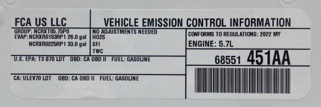 2022 RAM 1500 Laramie 4x4 Crew Cab 5'7" Box