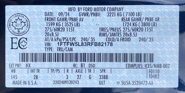 2024 Ford F-150 LARIAT 4WD SuperCrew 5.5' Box