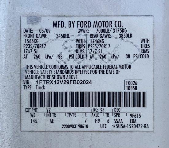2009 Ford F-150 2WD SuperCab Styleside 6-1/2 Ft Box XL