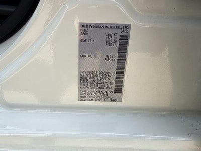 2025 Nissan Altima SV FWD