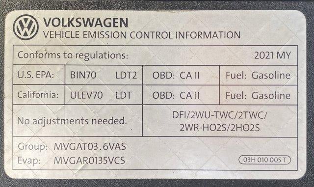 2021 Volkswagen Atlas 2021.5 3.6L V6 SEL 4MOTION