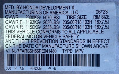 2023 Honda CR-V Hybrid Sport AWD