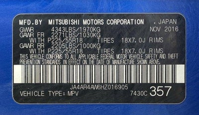 2017 Mitsubishi Outlander Sport GT 2.4 AWC CVT