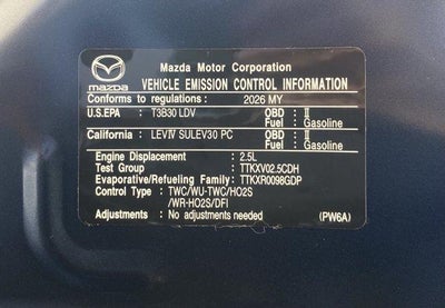 2026 Mazda Mazda3 Sedan 2.5 S Preferred FWD