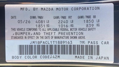 2026 Mazda Mazda3 Sedan 2.5 S Preferred FWD