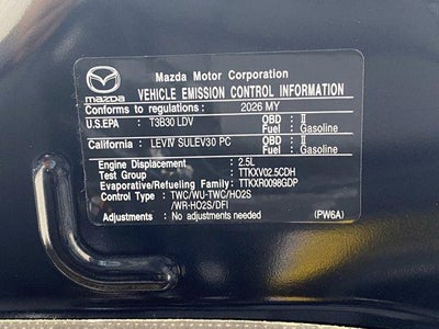 2026 Mazda Mazda3 Sedan 2.5 S Preferred FWD