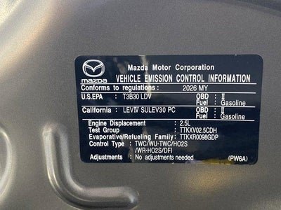 2026 Mazda Mazda3 Hatchback 2.5 S Select Sport Auto FWD