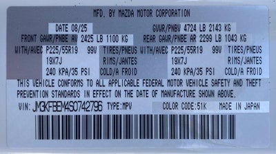 2025 Mazda Mazda CX-5 2.5 S Premium Plus Package AWD