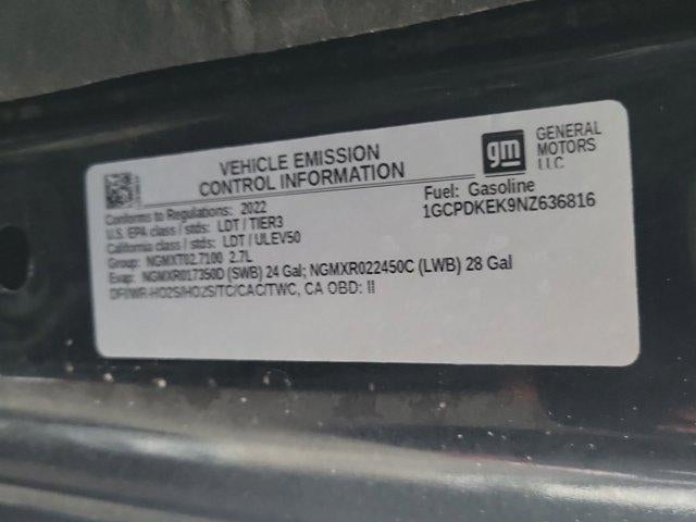 2022 Chevrolet Silverado 1500 Crew Cab Short Box 4-Wheel Drive LT 2FL