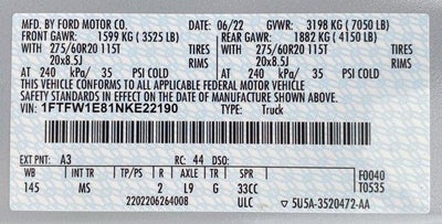 2022 Ford F-150 XLT 4WD SuperCrew 5.5' Box