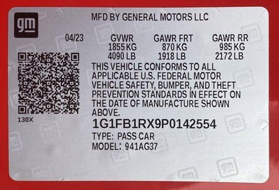 2023 Chevrolet Camaro 2dr Coupe 1LT