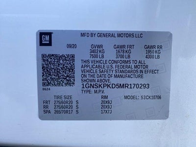 2021 Chevrolet Tahoe 4WD Z71