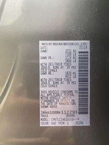 2024 Nissan Titan 4x4 Crew Cab SV