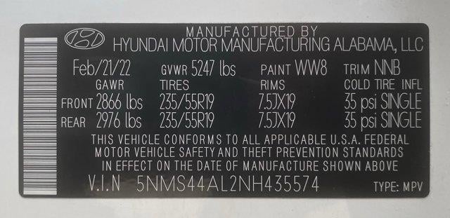 2022 Hyundai SANTA FE Limited FWD