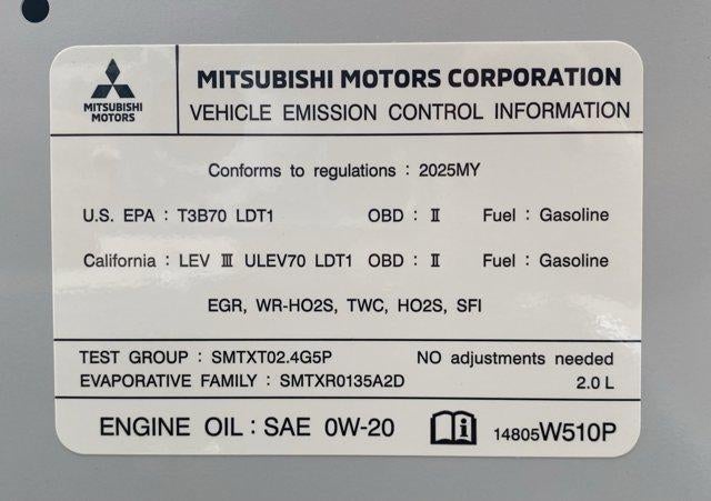 2025 Mitsubishi Outlander Sport Trail Edition 2.0 AWC