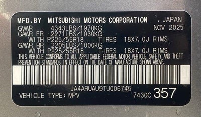 2026 Mitsubishi Outlander Sport Railliart 2.0 AWC