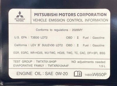 2026 Mitsubishi Outlander ES FWD