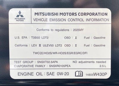 2025 Mitsubishi Outlander SE S-AWC