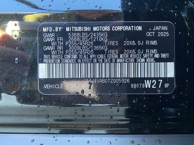 2026 Mitsubishi Outlander SE S-AWC