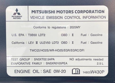 2025 Mitsubishi Outlander SEL S-AWC