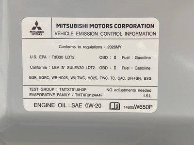 2026 Mitsubishi Outlander SEL S-AWC