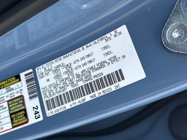 2026 Toyota Tacoma 4WD 4WD SR5 Double Cab 5' Bed AT (Natl)